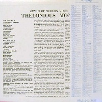 THELONIONS MONK - GENIUS OF MODERN MUSIC, volume 2