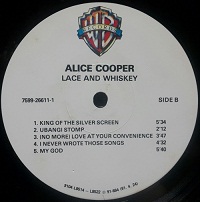 ALICE  COOPER - LACE AND WHISKEY