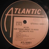 AC/DC - FOR THOSE ABOUT TO ROCK