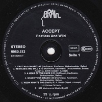 ACCEPT - RESTLESS AND WILD