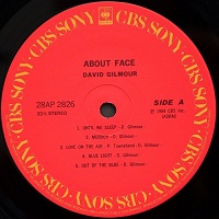 DAVID GILMOUR – ABOUT FACE