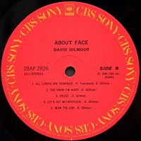 DAVID GILMOUR – ABOUT FACE
