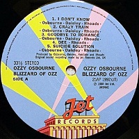 OZZY OSBOURNE – BLIZZARD OF OZZ